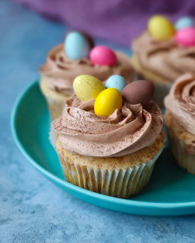 Easter-Nest-Cupcakes-Vanilla-Sponge-with-Chocolate-Buttercream-Mini-Eggs-Recipe