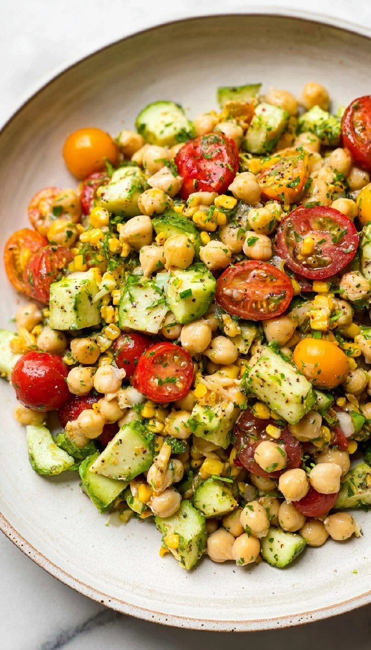 Easy Chickpea Salad 95 Easy Chickpea Salad
