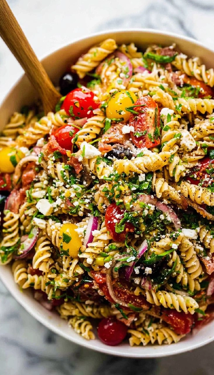 Easy Summer Pasta Salad (4 Ingredients)