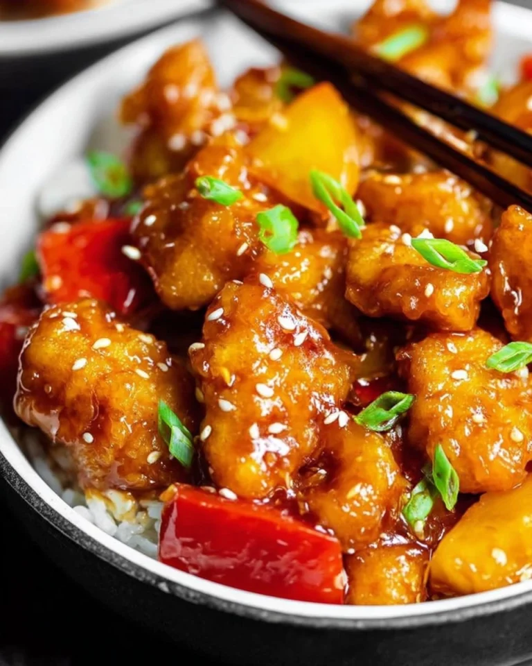 Easy-Sweet-and-Sour-Chicken-Healthy-One-Skillet-Recipe-Recipe