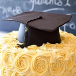 Elegant-Graduation-Cake-with-Fondant-Cap-Topper-Recipe