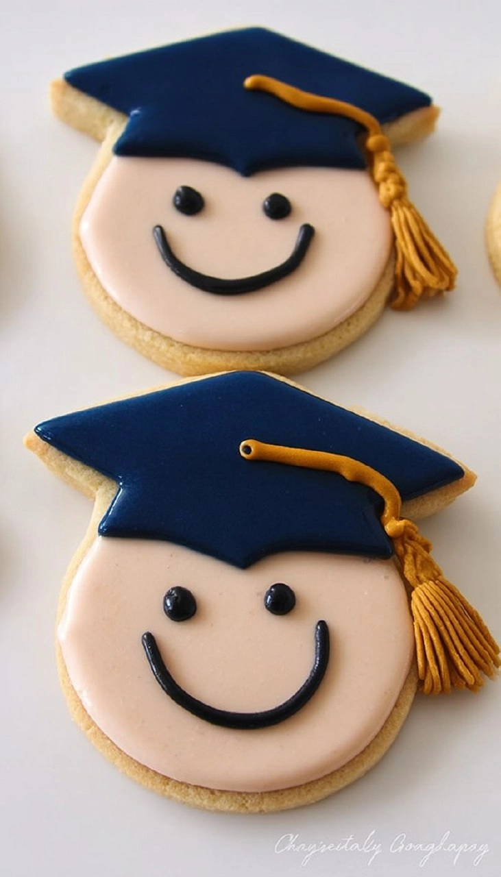 Graduation Cap & Diploma Sugar Cookies 130 Graduation Cap & Diploma Sugar Cookies