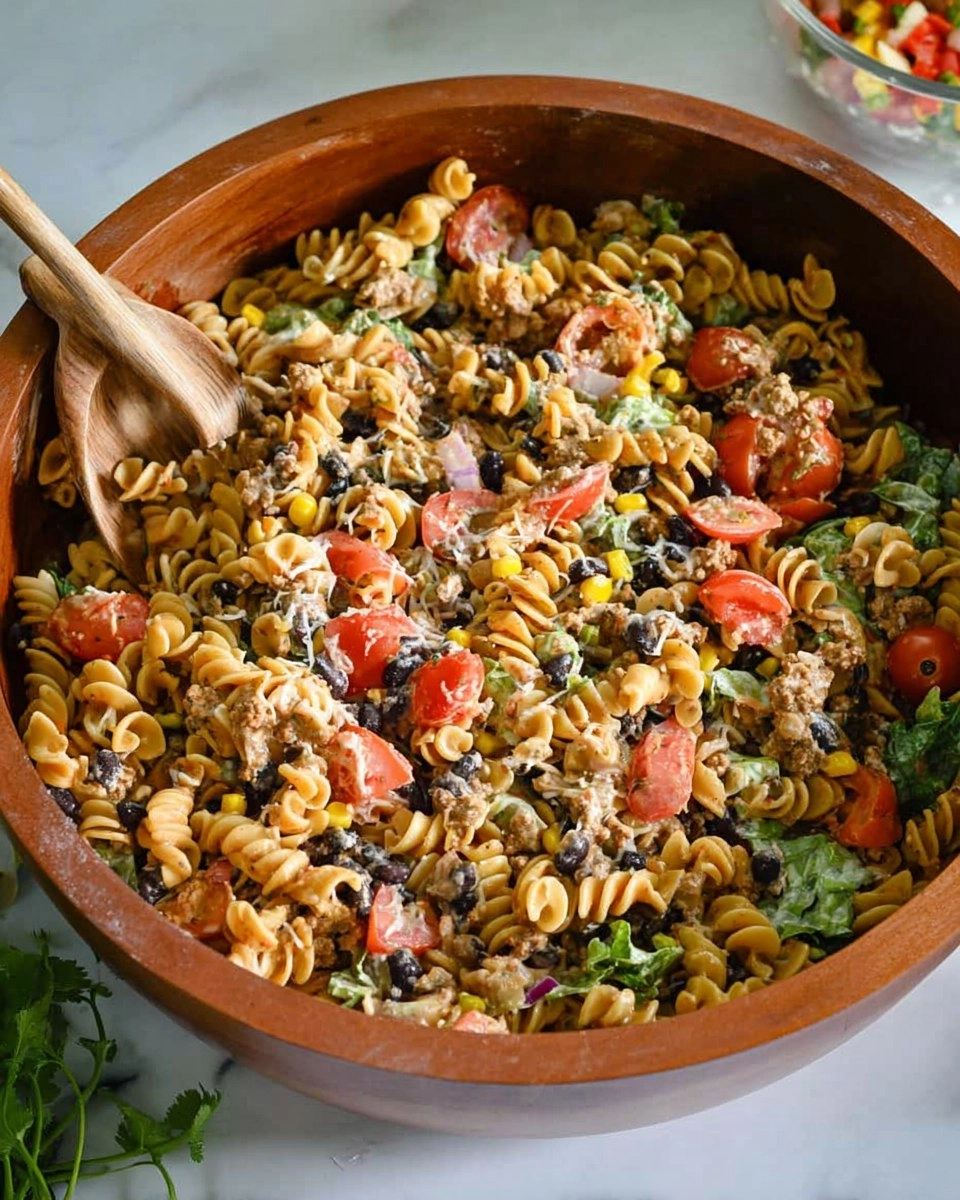 Healthy Taco Pasta Salad (Meal-Prep Friendly)
