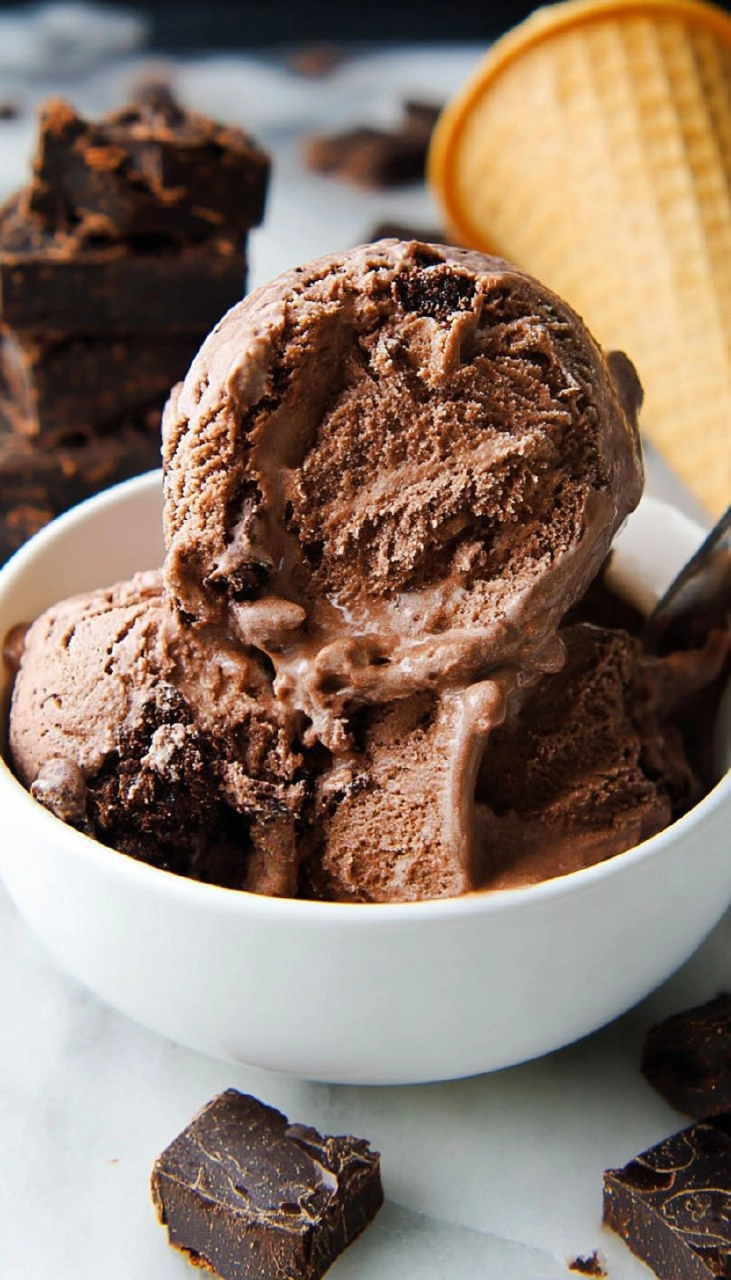 No Churn Chocolate Fudge Brownie Ice Cream 75 No Churn Chocolate Fudge Brownie Ice Cream