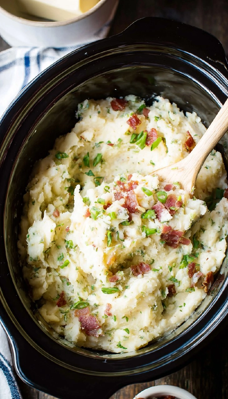 Slow Cooker Colcannon Potatoes | Easy Crockpot Dinner 
