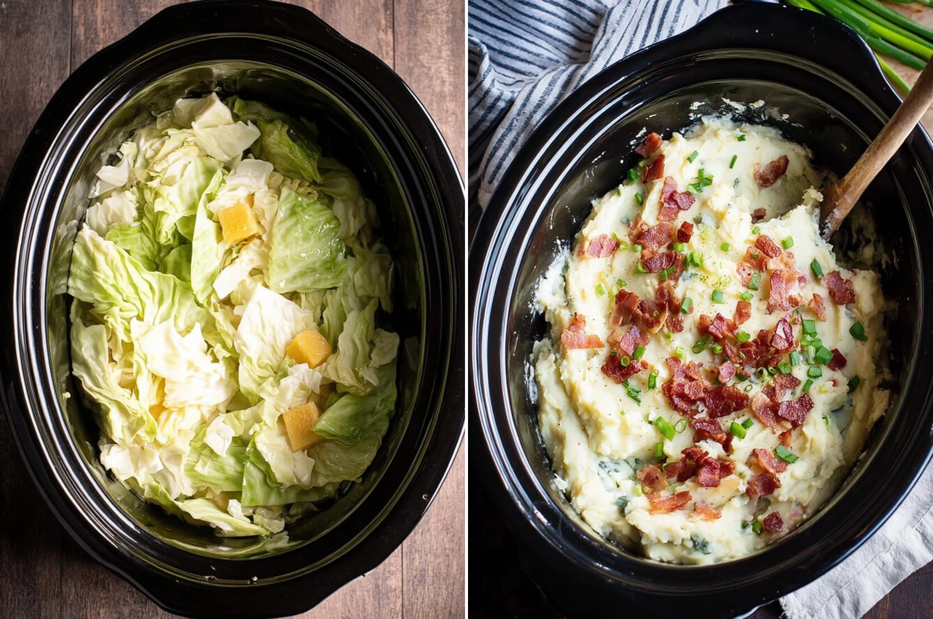 Slow Cooker Colcannon Potatoes | Easy Crockpot Dinner 