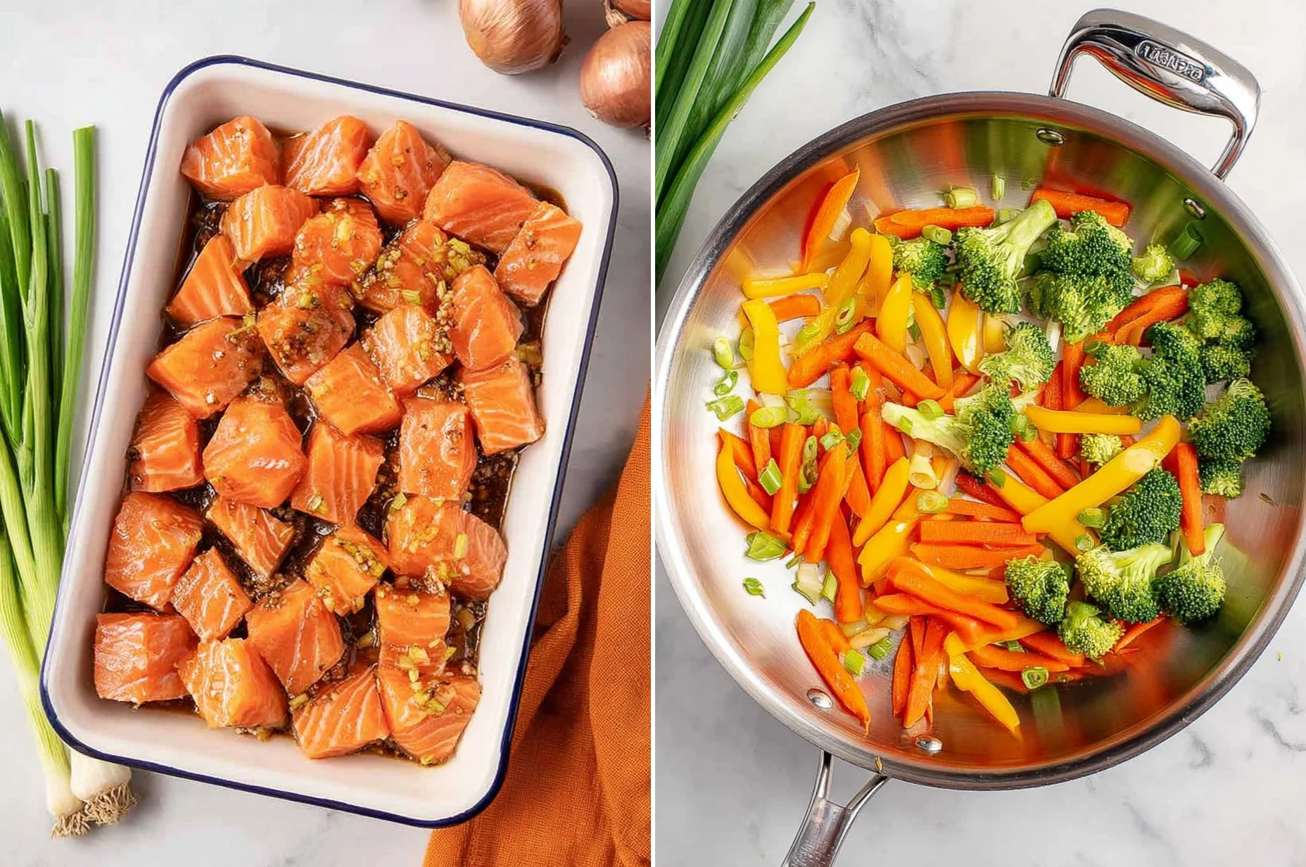 The Best Teriyaki Salmon Stir Fry