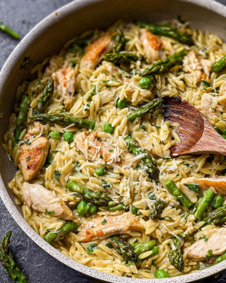 Asparagus-Orzo-with-Chicken-Recipe