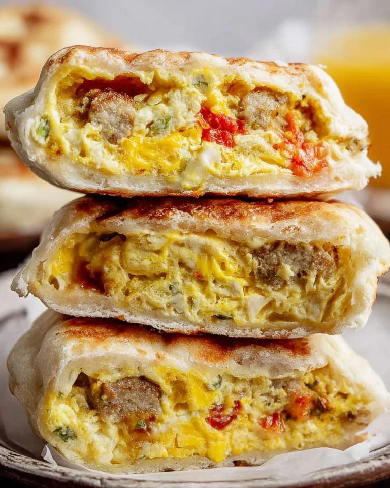 Breakfast-Stuffed-Cottage-Cheese-English-Muffins-High-Protein-Recipe
