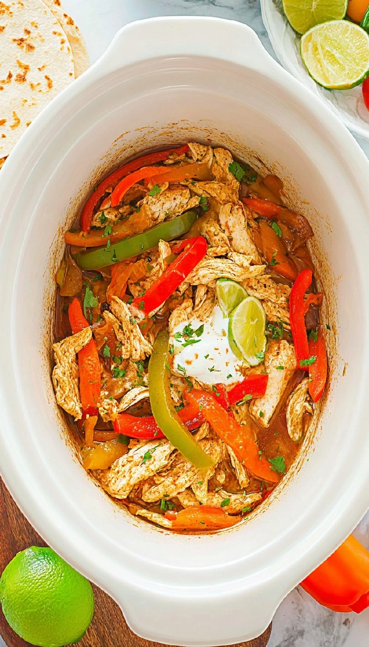 Crockpot Chicken Fajitas