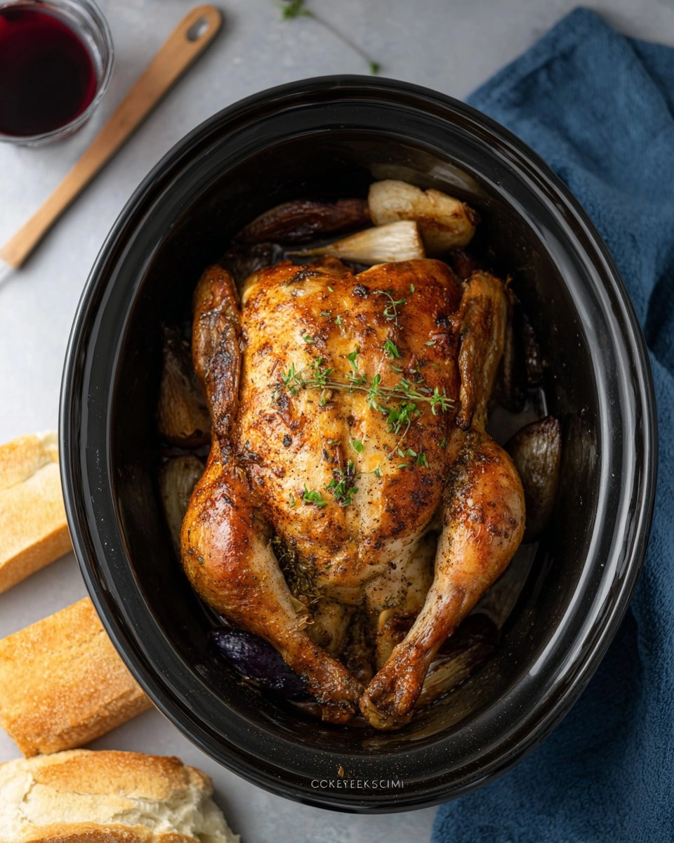 Crockpot Whole Chicken (10 Minute Prep)