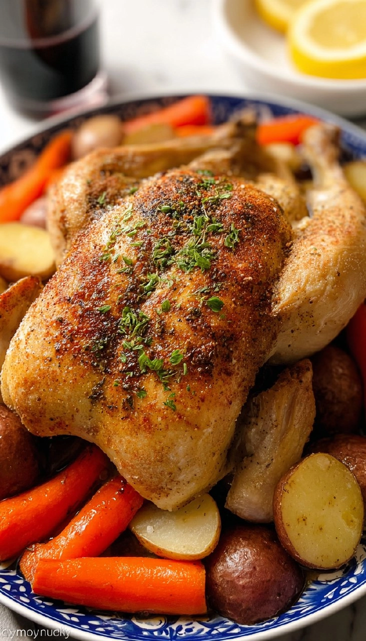 Crockpot Whole Chicken (10 Minute Prep)