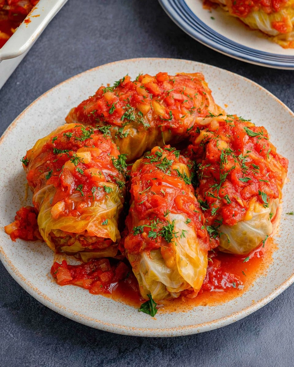 Easy Vegan Stuffed Cabbage Rolls