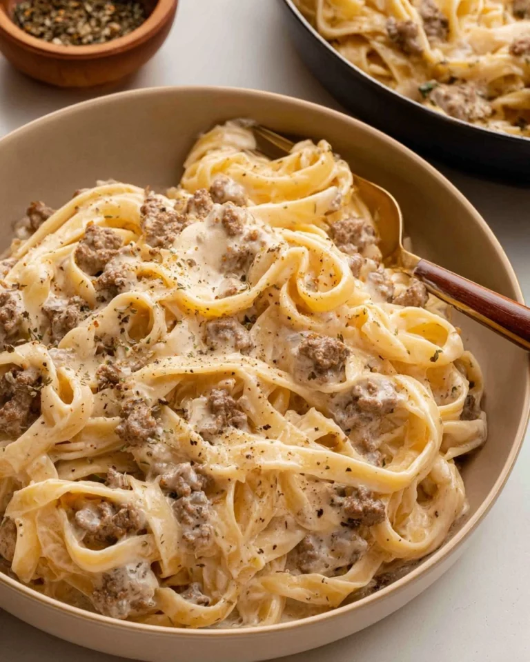 Ground-Beef-Alfredo-Recipe