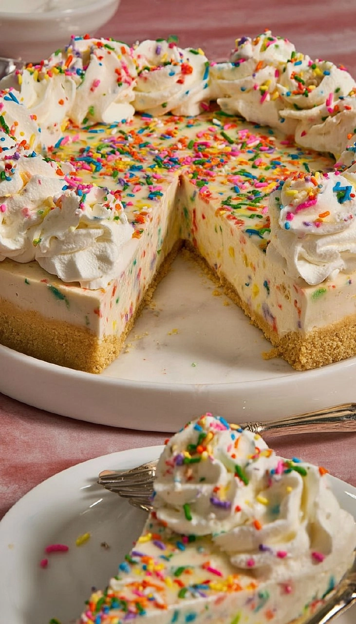 No-Bake Funfetti Cheesecake 105 No-Bake Funfetti Cheesecake
