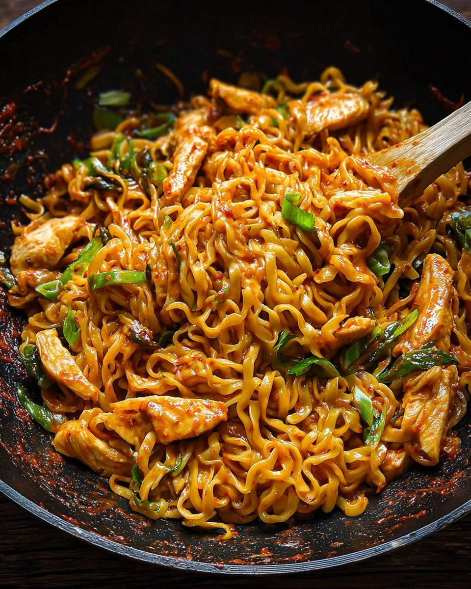 Peanut Chilli Noodles with Chicken