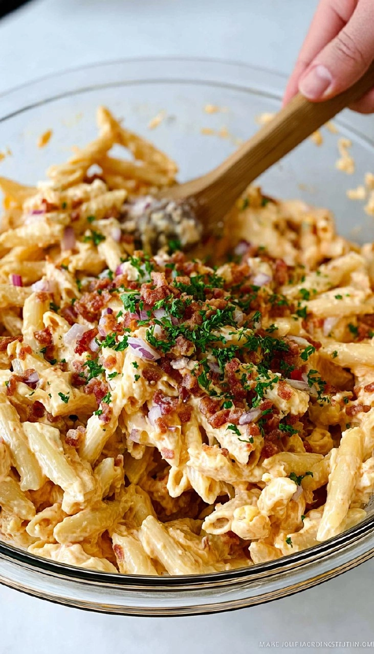 Pimento Cheese Pasta Salad