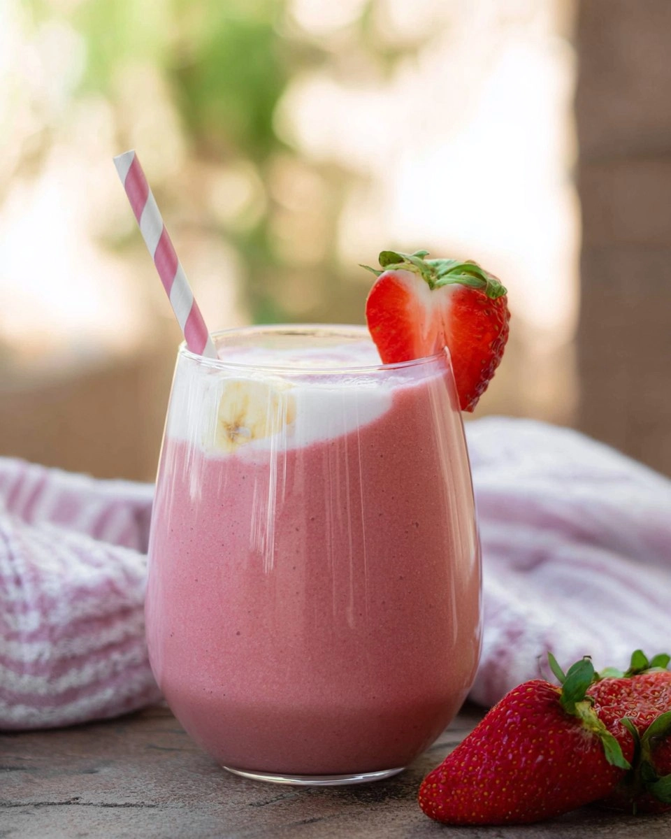 Strawberry Banana Smoothie with Yogurt 54 Strawberry Banana Smoothie with Yogurt