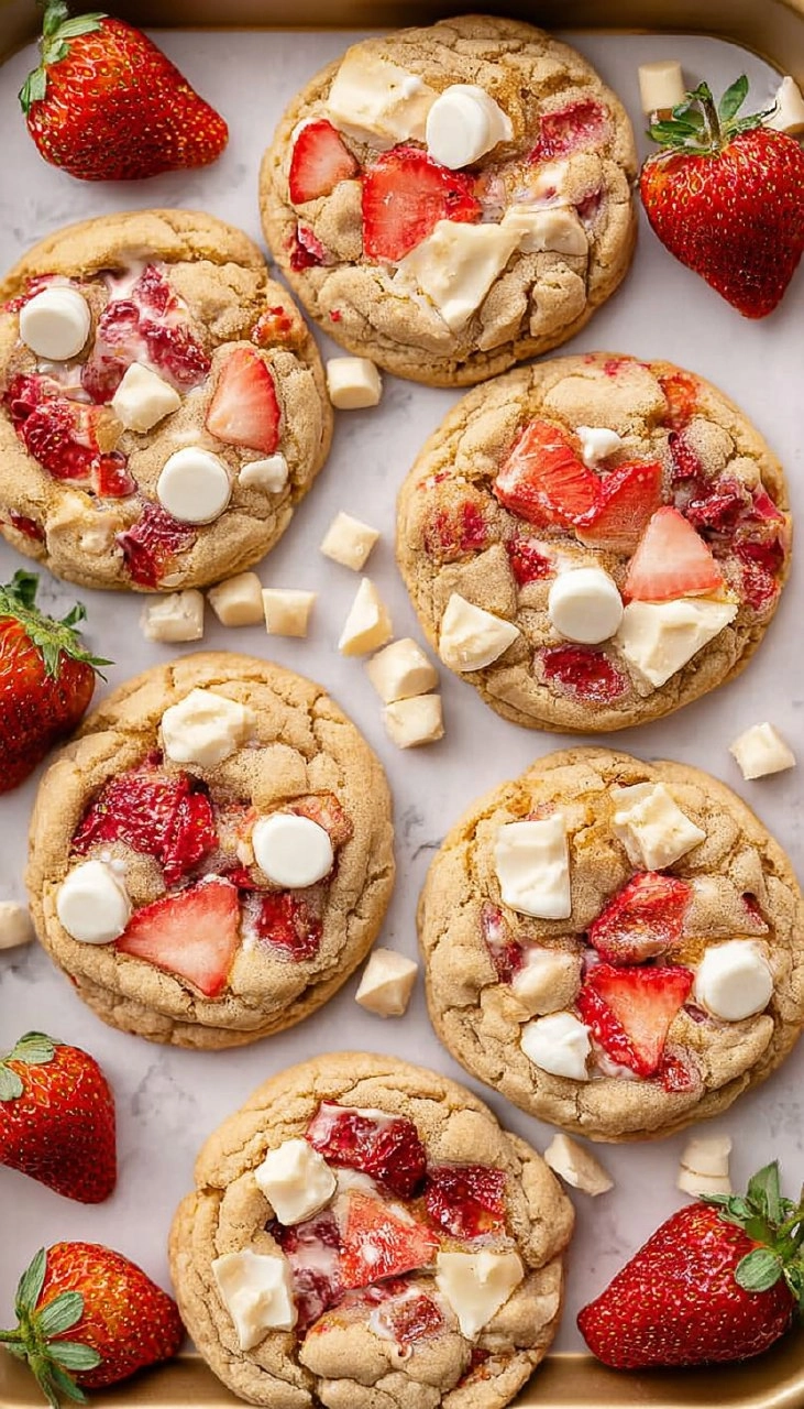 Strawberry Cheesecake Cookies