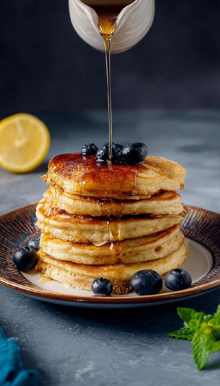 Vegan Lemon Ricotta Pancakes