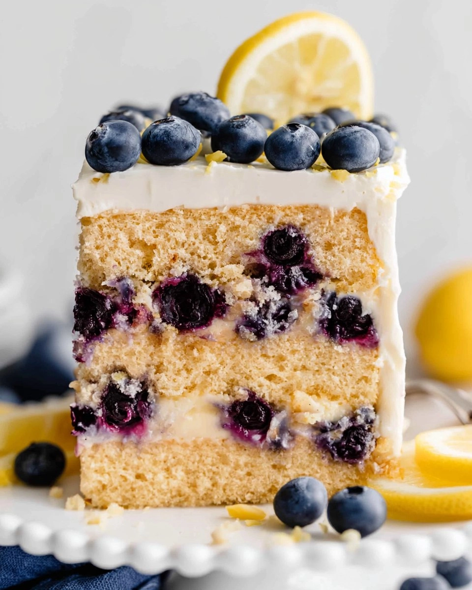 Blueberry Lemon Icebox Cake