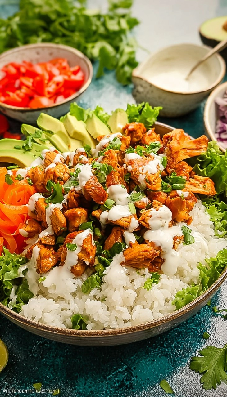 Buffalo Chicken Bowl (With Rice)