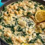 Creamy-Spinach-Artichoke-Butter-Beans-Recipe