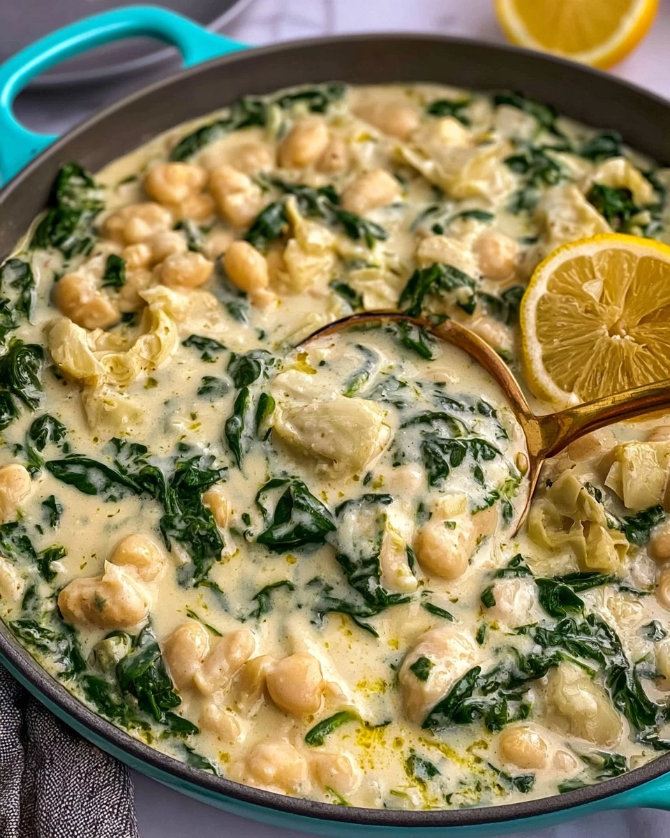 Creamy Spinach Artichoke Butter Beans