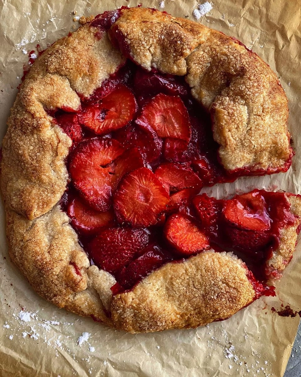 Easy Strawberry Galette (no pie pan needed)