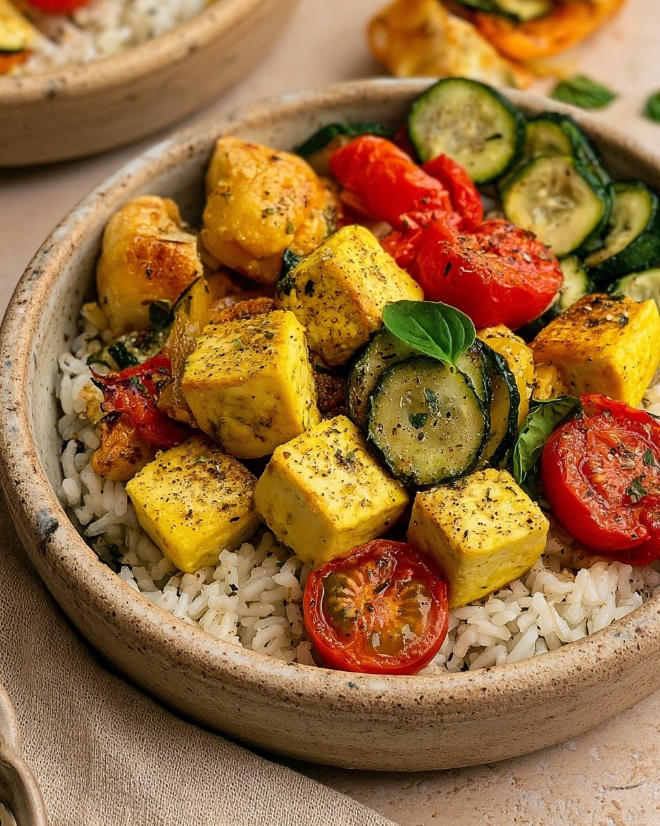 Greek Tofu & Rice Bowls