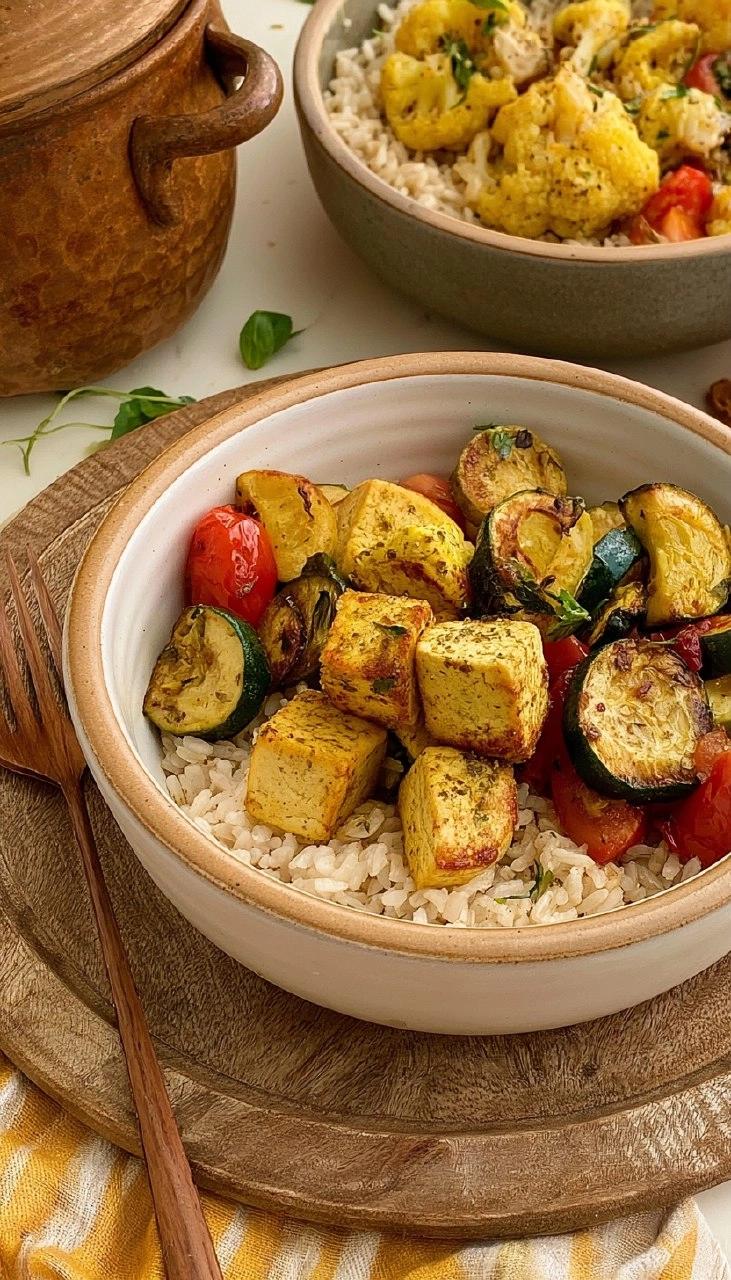 Greek Tofu & Rice Bowls