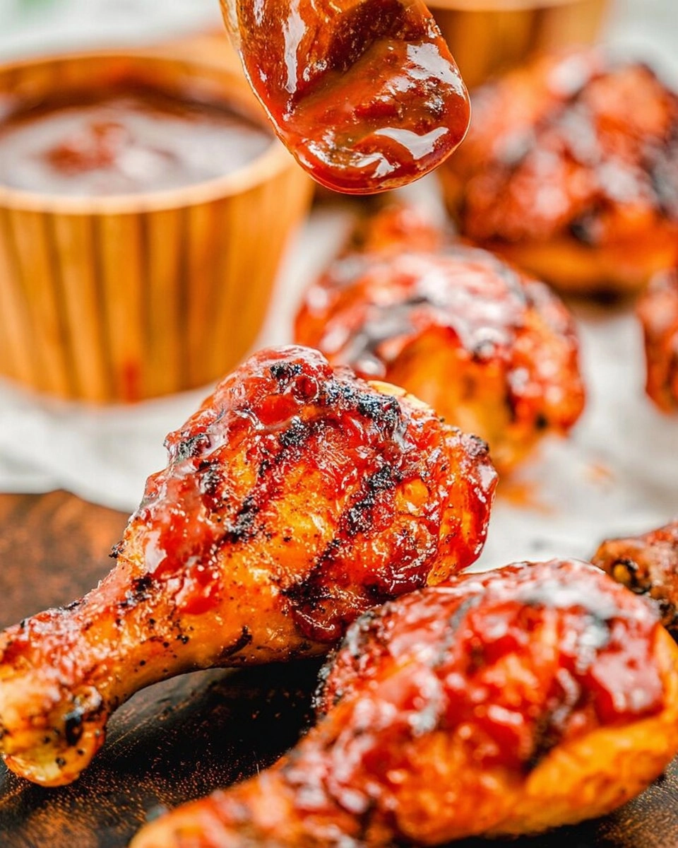 Grilled-BBQ-Chicken-Drumsticks-Sticky-Smoky-Summer-Cookout-Chicken-Recipe
