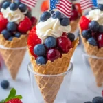 No-Bake-4th-of-July-Patriotic-Fruit-Cones-Recipe