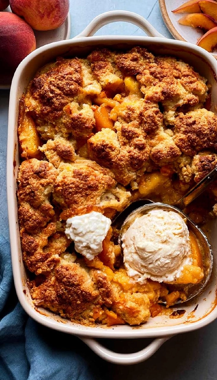 Peach Cobbler | Old-Fashioned Summer Fruit Dessert
