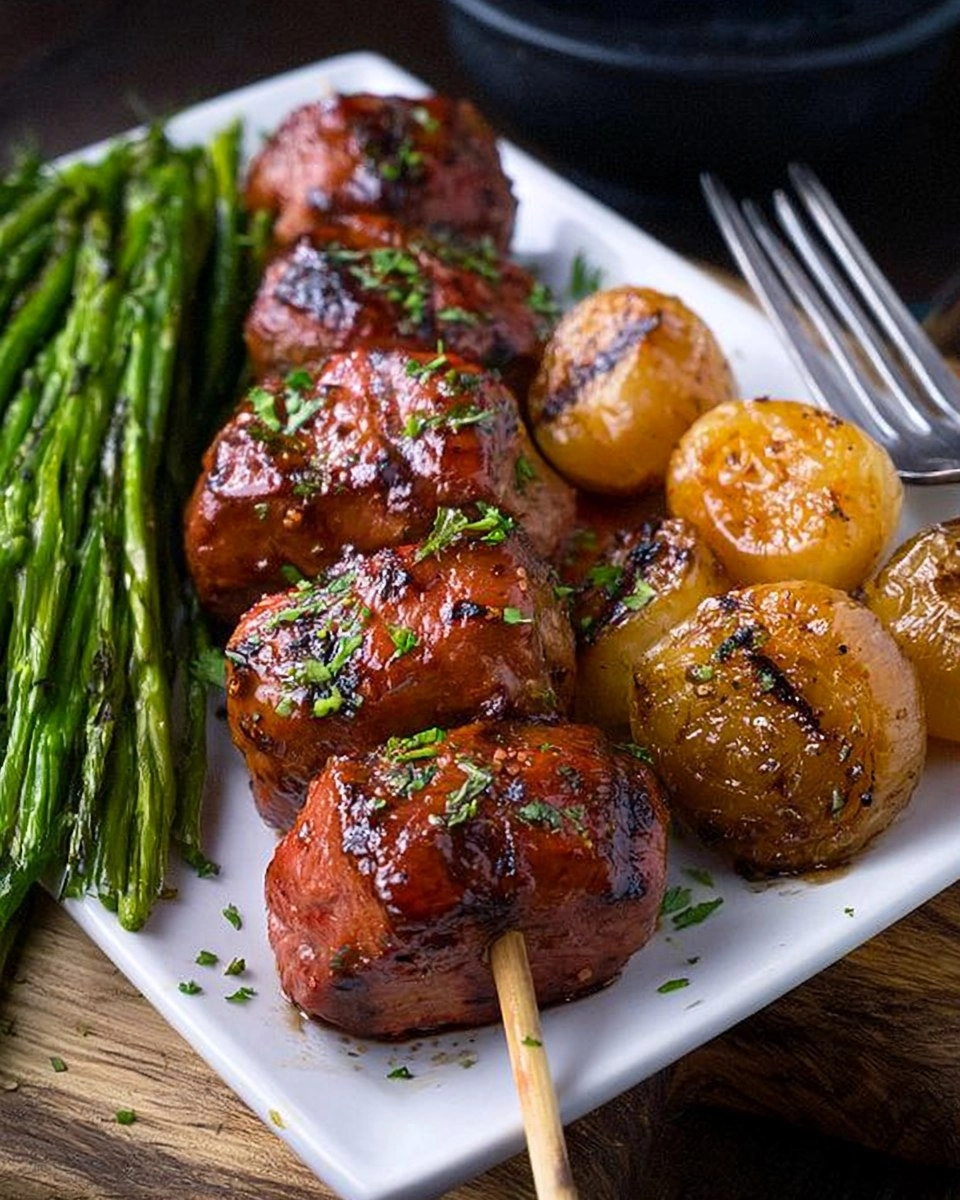 Steak Kabobs | Grilled Herb-Marinated Skewers for Dad