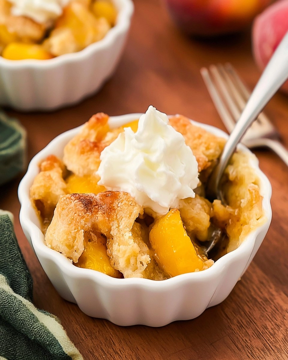 Air Fryer Mini Peach Cobbler
