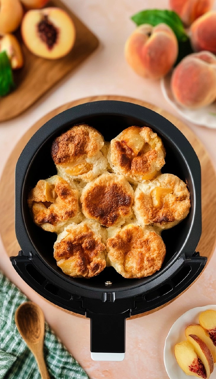 Air Fryer Mini Peach Cobbler