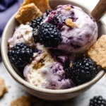 Blackberry-Cheesecake-Cottage-Cheese-Ice-Cream-Recipe