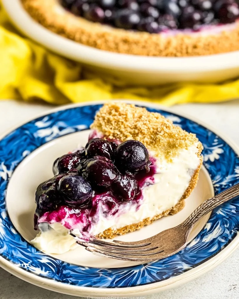 Blueberry-Cream-Cheese-Pie-No-Bake-Recipe