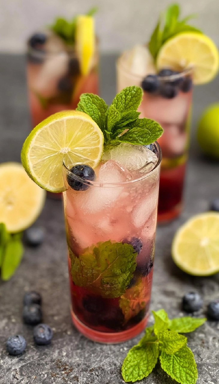 Blueberry Mojitos