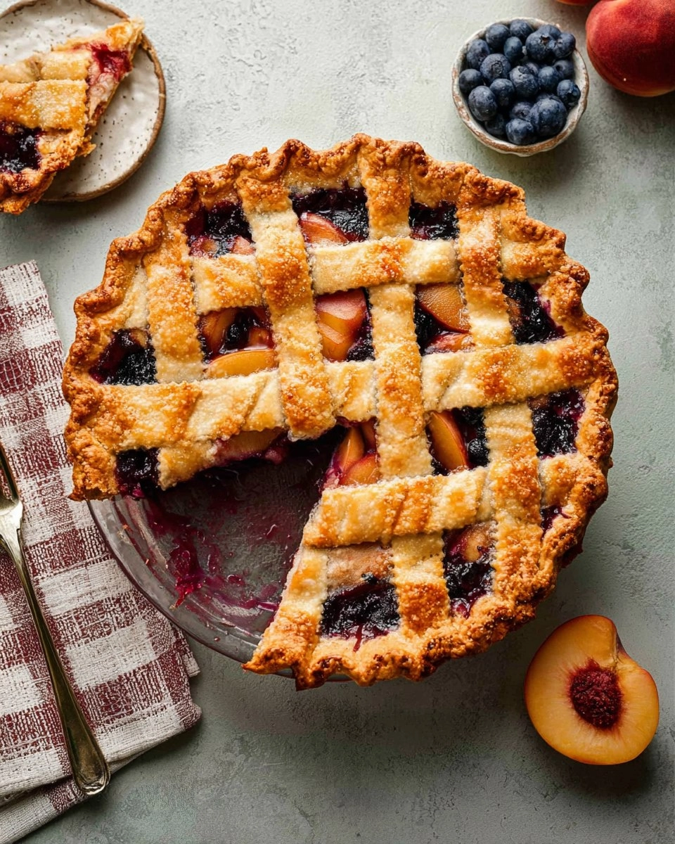 Blueberry Peach Pie