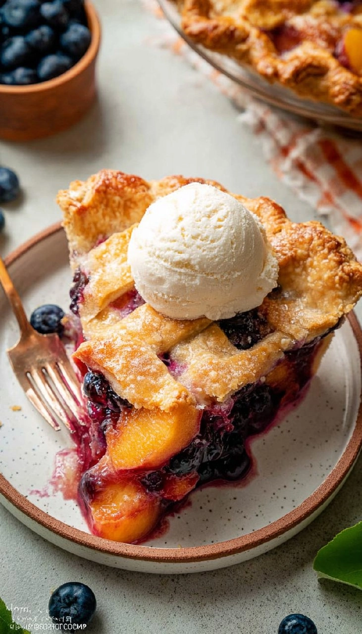 Blueberry Peach Pie