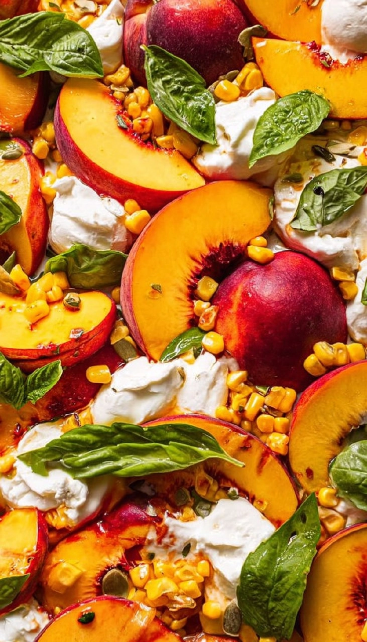 Burrata Peach Salad 80 Burrata Peach Salad