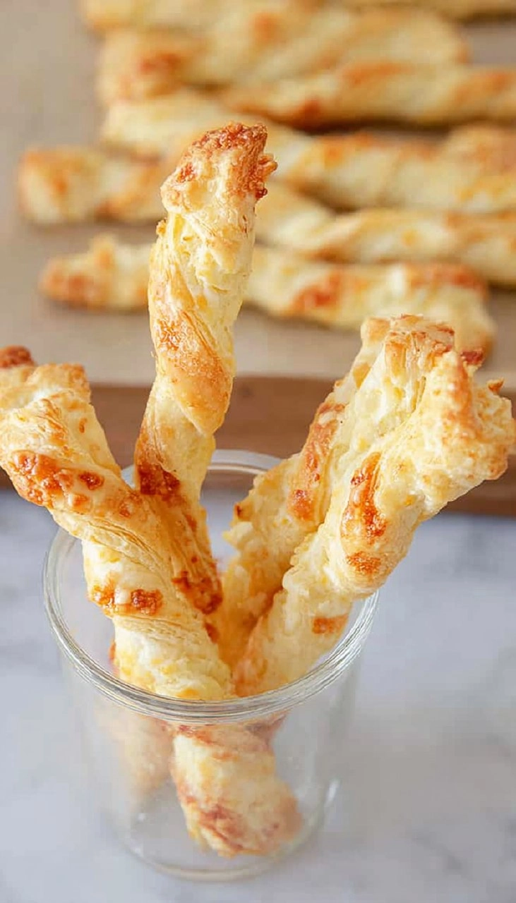 Cheese Twists with Puff Pastry