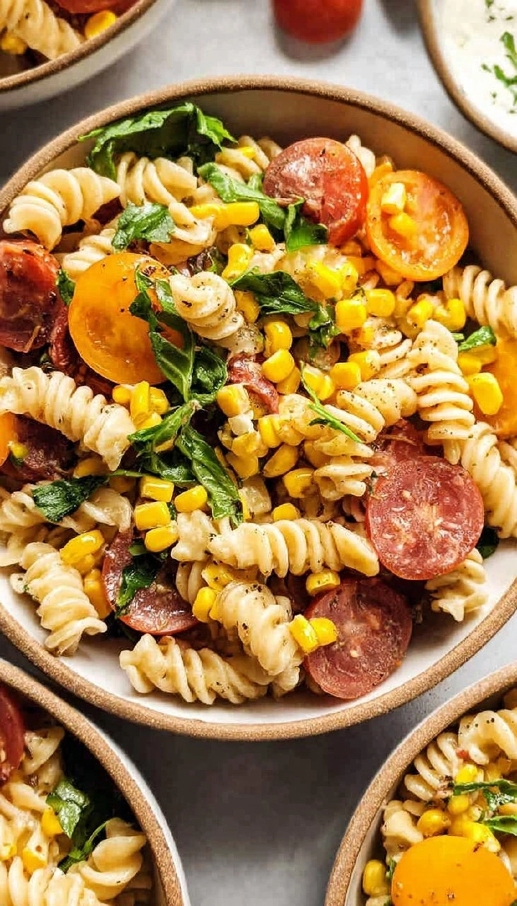 Corn and Tomato Pasta Salad