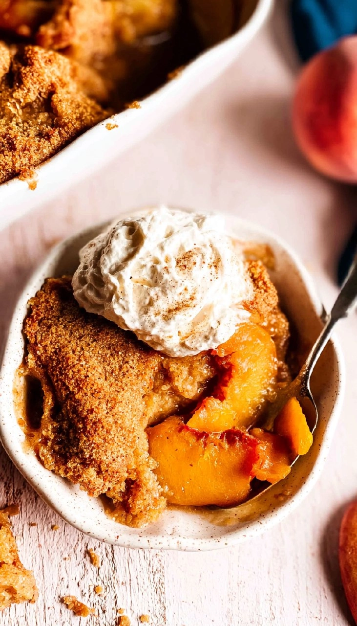Easy Peach Cobbler (Gluten-Free, Naturally Sweetened)