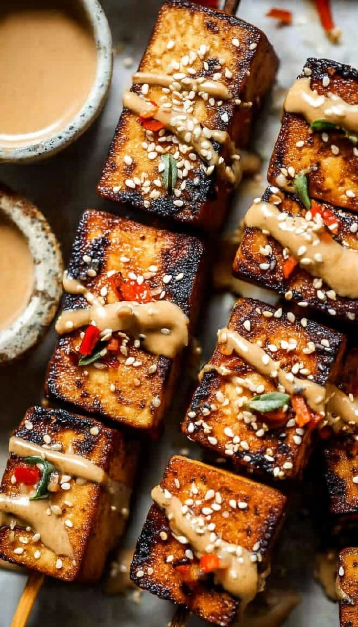 Grilled Tofu Skewers (Vegan)