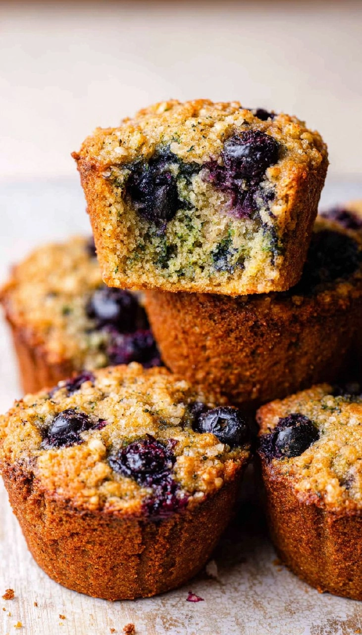 Healthy Blueberry Zucchini Muffins (Gluten Free, Paleo, Almond Flour) 125 Healthy Blueberry Zucchini Muffins (Gluten Free, Paleo, Almond Flour)