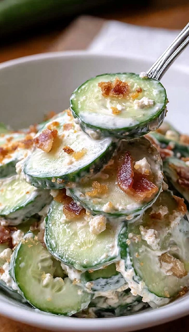 Jalapeno Popper Cucumber Salad