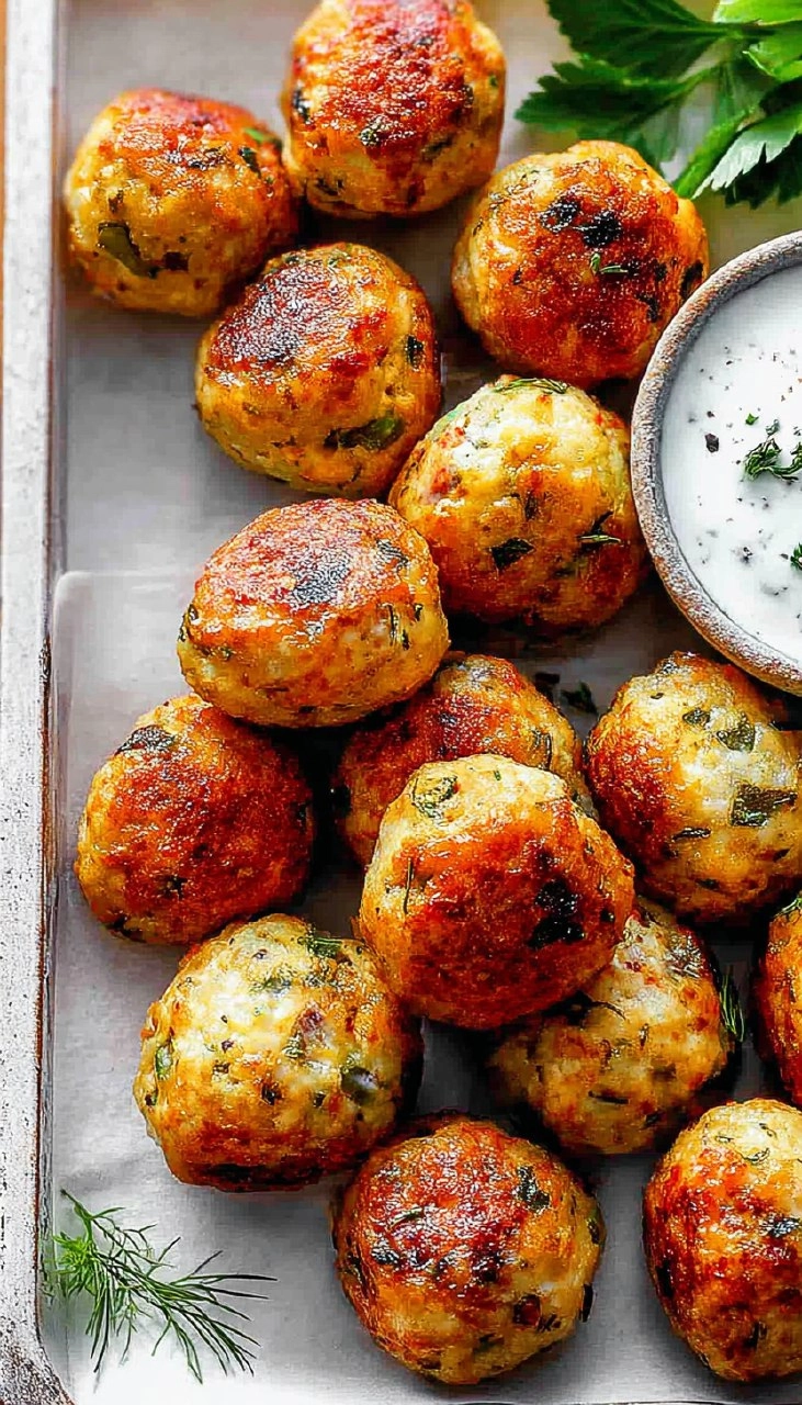 Mediterranean Chicken Meatballs